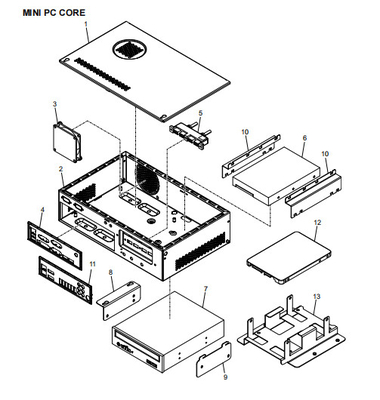 ATM パーツ NCR MINI PC CORE 445-0727528 445-0760722