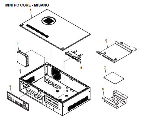 ATMスペアパーツ NCRMINI PC CORE - ミサノ 445-0727528