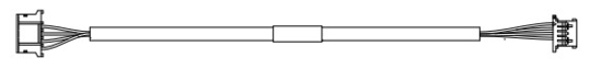 ATM機械部品 445-0743832 LVDS パワーハーネス, 1200MM