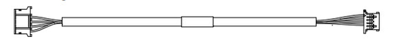 ATM 機械部品 445-0751009 LVDS 太陽光電源ハーネス, 1200MM