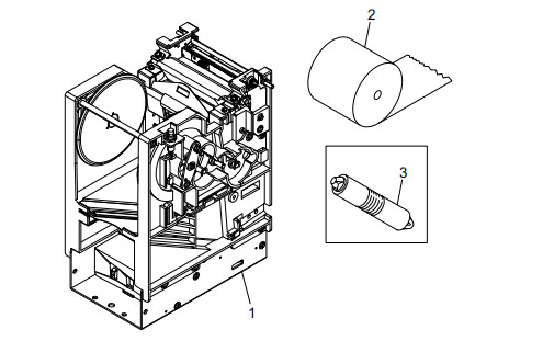 ATM機械部品 熱日誌印刷機 009-0023876