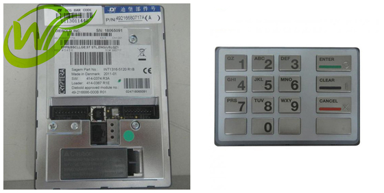 自動支払機機械部品のDiebold EPP5のキーボード49-216680-717A 49216680717A